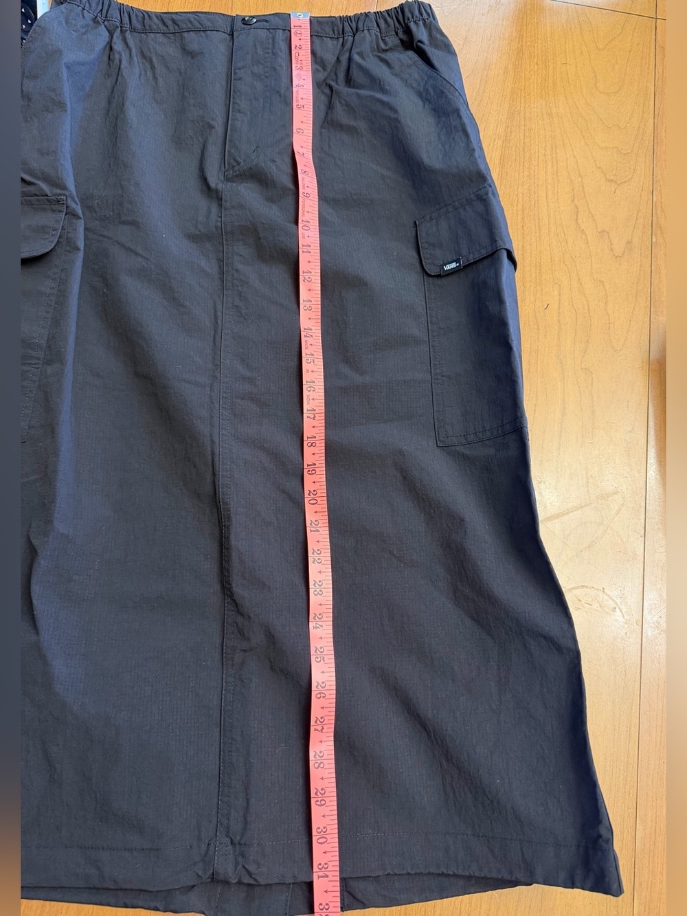 Vans Black Cargo Utility Midi Skirt | Y2K Grunge Streetwear Sporty Chic | M - Picture 14 of 14